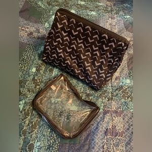 Thirty One Essentials Beauty Duo Tip Top Chevron NWT